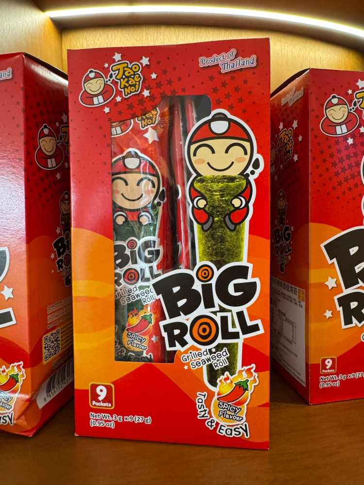 小老板big roll香辣味盒装海苔27g