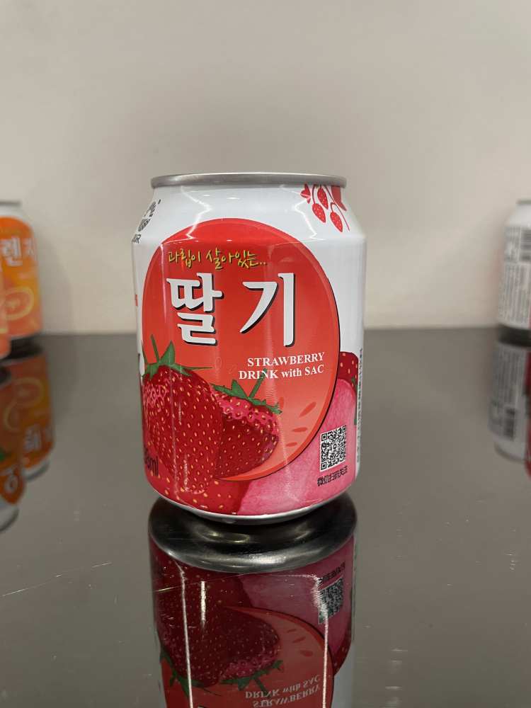 进口九日听装 草莓果汁