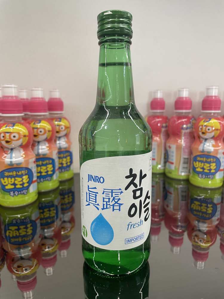新真露竹炭酒