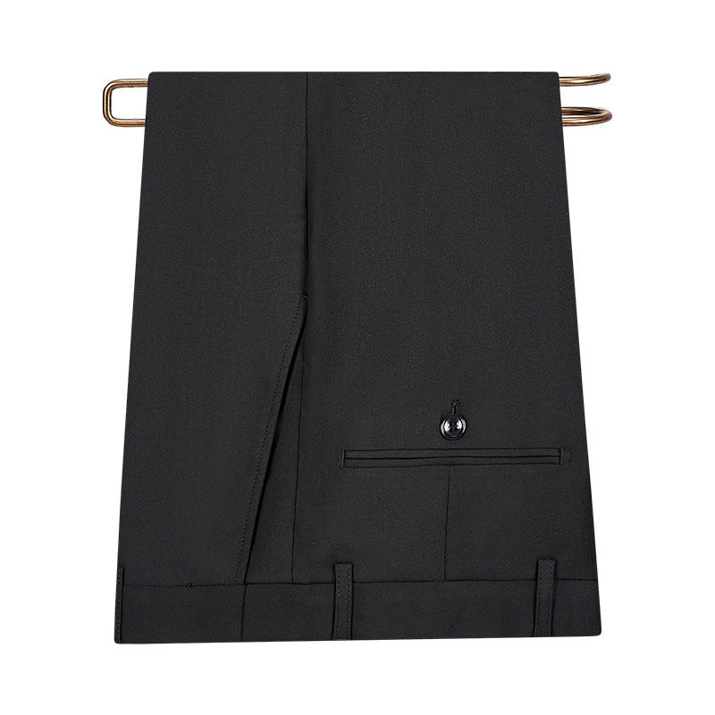 黑色哔叽色纺面料工艺男式西裤JPHY1019