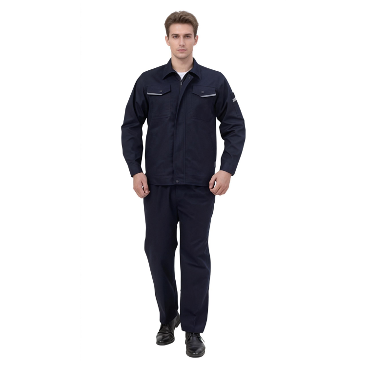 弹力防静电纱卡精品长袖工作服JPJYT1809弹力（三色）