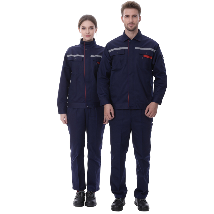 长袖立领多袋工作服