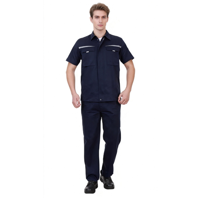 精品CVC磨毛短袖工作服JPJYT-7710