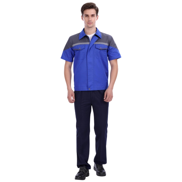 精品CVC短袖工作服JPJYT7701